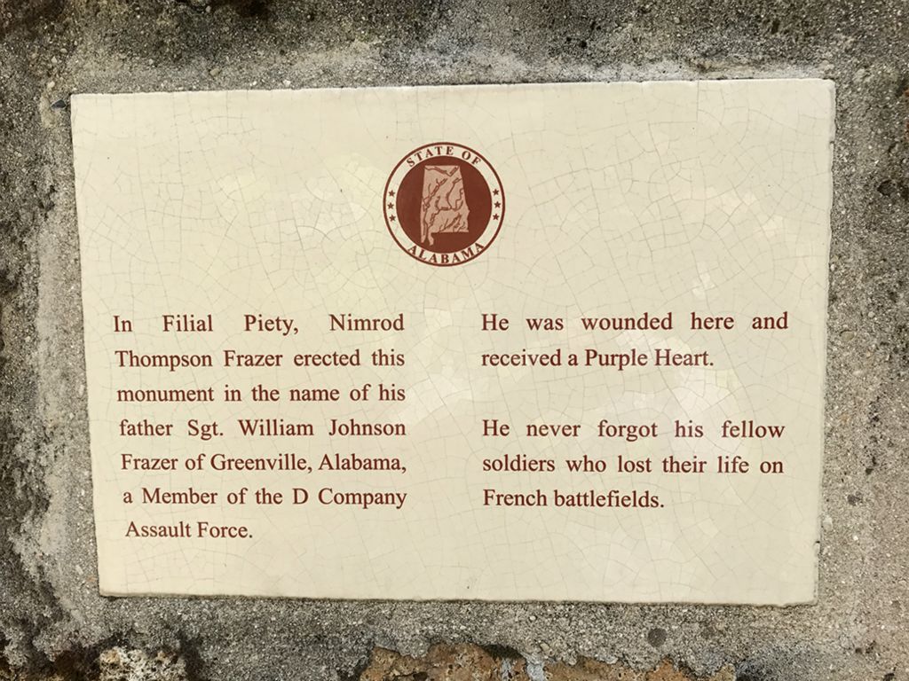 Nimrod Fraser was instrumental in acquiring the land and developing the memorial at Croix Rouge Farm. His father was a soldier with the 167th Infantry.